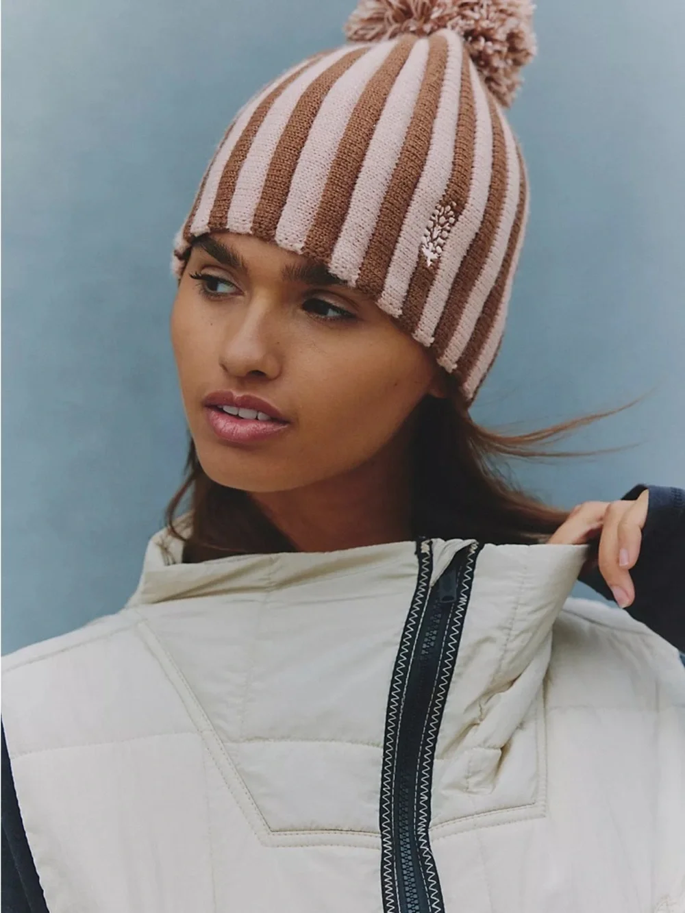 NWOT Free People FP Movement Alpine Pom Beanie
